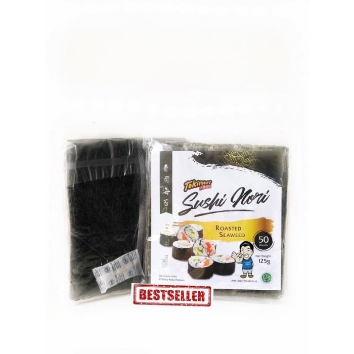 

TOKINORI SUSHI NORI- ROASTED SEAWEED- RUMPUT LAUT LEMBARAN 50PC