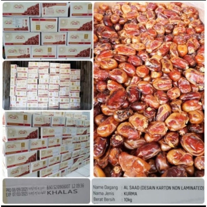 

KURMA KHALAS 10KG /KURMA MURAH / GROSIR KURMA KHALAS FRESH /KURMA