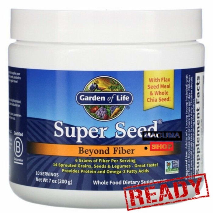 

GARDEN OF LIFE SUPER SEED BEYOND FIBER 200 G FLAX SEED CHIA SEED