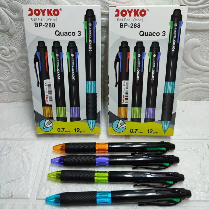 

Pen Joyko 4 Warna Quaco 3 Bp-288