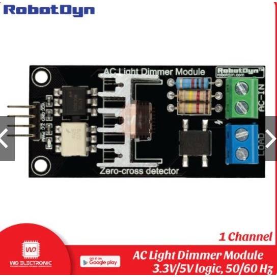 DIMMER AC LIGHT MODULE 1 CHANNEL 3.3V 5V 220V 110V ROBOTDYN AC LIGHT D