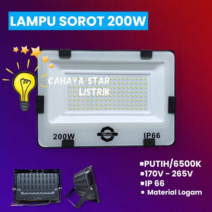 BEBAS ONGKIR - LAMPU SOROT 200WATT / 300WATT IP66 / LAMPU SOROT OUTDOOR / LAMPU SOROT LED / LAMPU