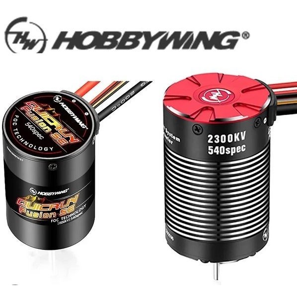 Hobbywing Quicrun Fusion Pro 540 2300kv 60a Fusion se 1800kv Brushless Combo