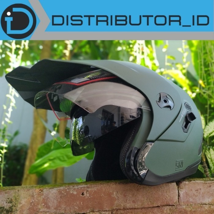 FREE ONGKIR SNI HELM SEMI TRAIL ADV SHELL CROSS HALF FACE FREE ONGKIR