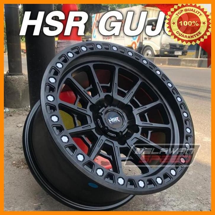 (BELAW) PAKET VELG DAN BAN MOBIL OFFROAD RING 17 R17 HSR GUJO UNTUK PAJERO HILUX DC TRITON STRADA