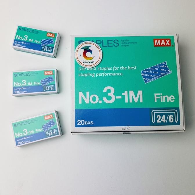 

:::::::] Isi Stapler Staples MAX No.3-1M 24/6 Hekter