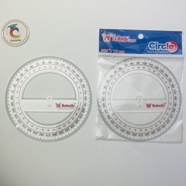 

>*>*>*>*] Penggaris Busur Protactor BUTTERFLY 360/12 cm