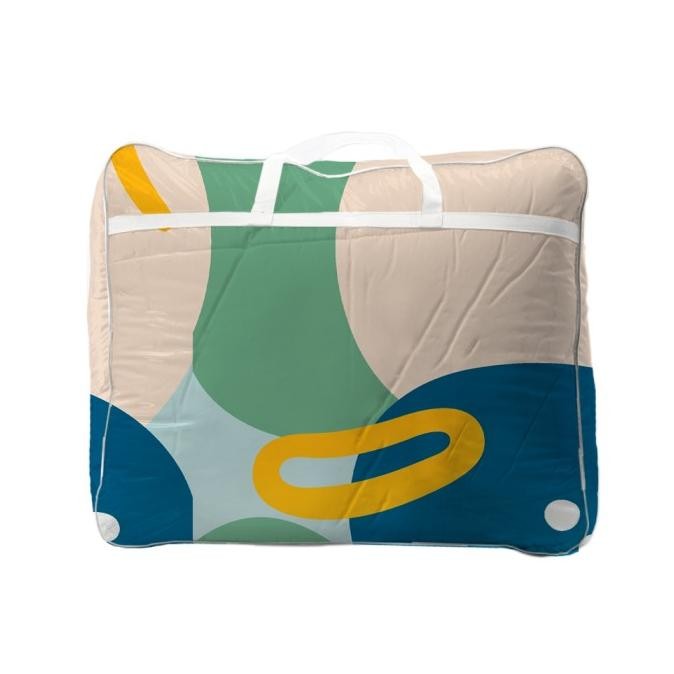 Murah King Rabbit Organic Bamboo Velvet Bed Cover Motif  Caption Blue