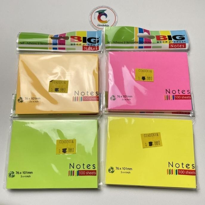 

~^~^~^] Sticky Notes Index Mark Pembatas BIG 76x101 mm 1 Warna