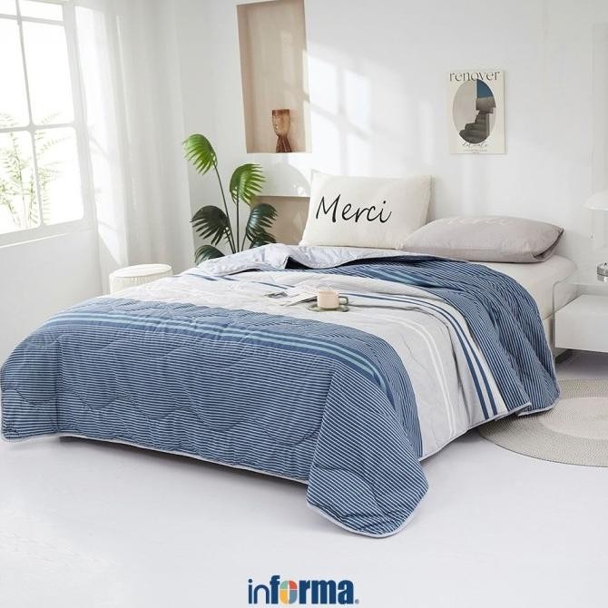 Murah Informa 240X210 Cm Bed Cover Microfiber Xavi
