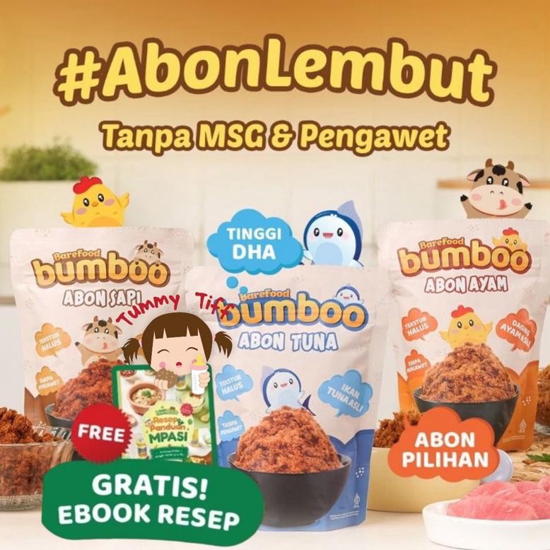 

BUMBOO Abon - Tekstur Lembut MPASI Si Kecil - Sumber Protein - Tanpa MSG - Tanpa Pengawet