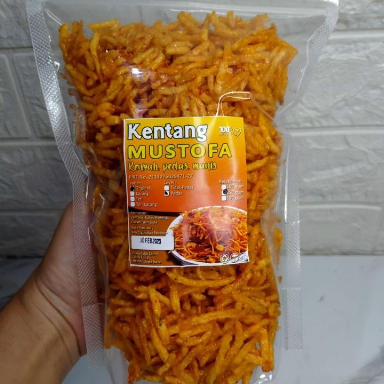 

250 gram kentang Mustofa renyah pedas manis