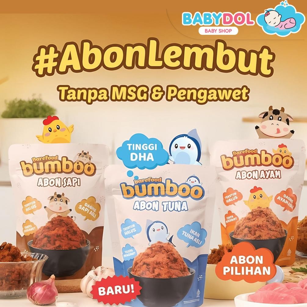 

BABYDOL BUMBOO Abon 90 Gram Pilihan MPASI Si Kecil