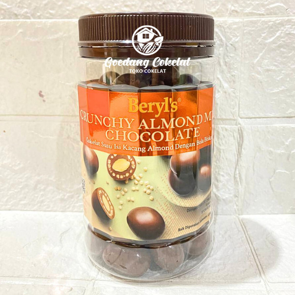 

BERYL'S CRUNCHY ASSORTED ALMOND GREENTEA MILK WHITE CHOCOLATE JAR 450G