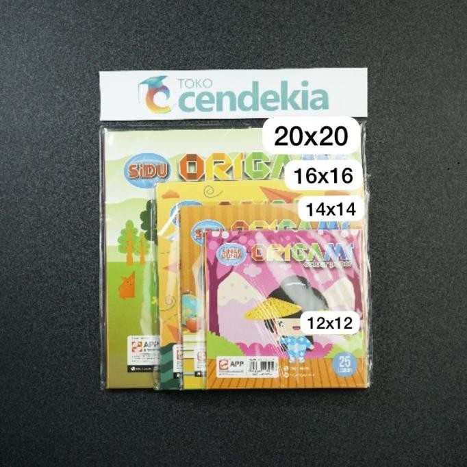 

```````] Kertas Lipat Origami SIDU 14 x 14 cm 25 lbr