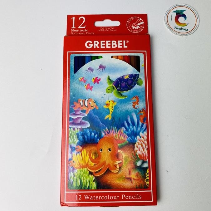 

*$*$*$*$] Pensil Warna Greebel 12 warna Water Color panjang