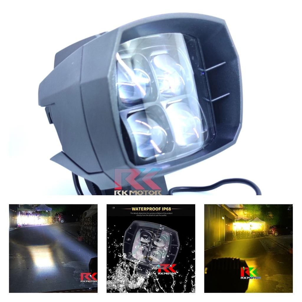 Lampu Tembak Sorot Led Rtd 40 Watt Dua Warna Mobil Offroad