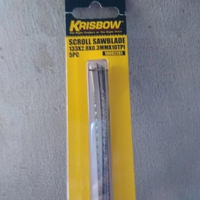 Promo Krisbow Mata Gergaji Scroll Saw Ukir 133mm 5 Pcs COD