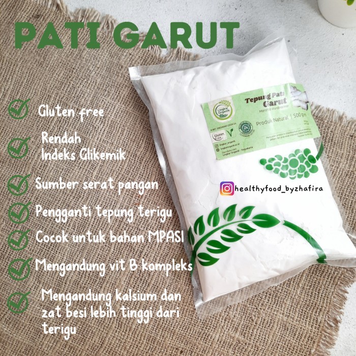 

PROMO! Lingkar Organik Tepung Pati Garut 500gr