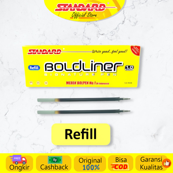 

TERBARU! [COD-XTRA Ongkir] Standard - Refill Pulpen Boldliner 1.0 ( Isi Pulpen, Pena, Ballpoint )
