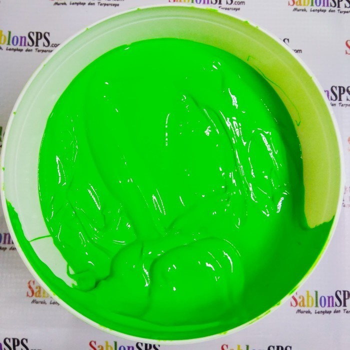 

Tinta Sablon Plastisol Ink Green Fluorecent / Stabilo
