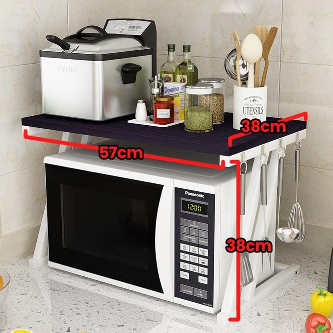 Muzy Rak Microwave Rak Tempat penyimpanan Rak Oven HRM402 ES77