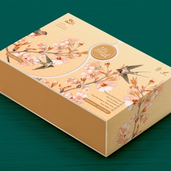 

[Bpom]Hampers Kenbirdnest Isi 6Jar @100Ml Premium Birdnest Murah