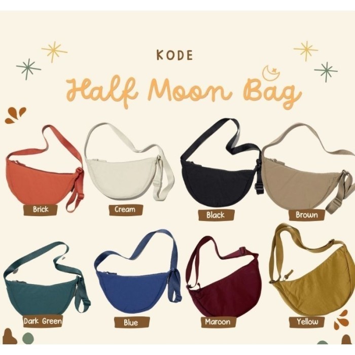 HALF MOON BAG ALA MIRIP UNIQLO TAS SELEMPANG BAHU SLEMPANG WANITA