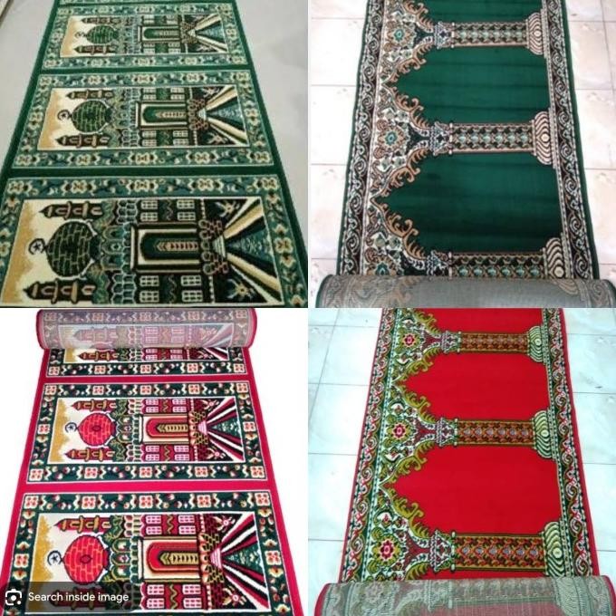 Karpet Sajadah Masjid Medeena 105x570 Karpet Sajadah Rol Meteran terlaris