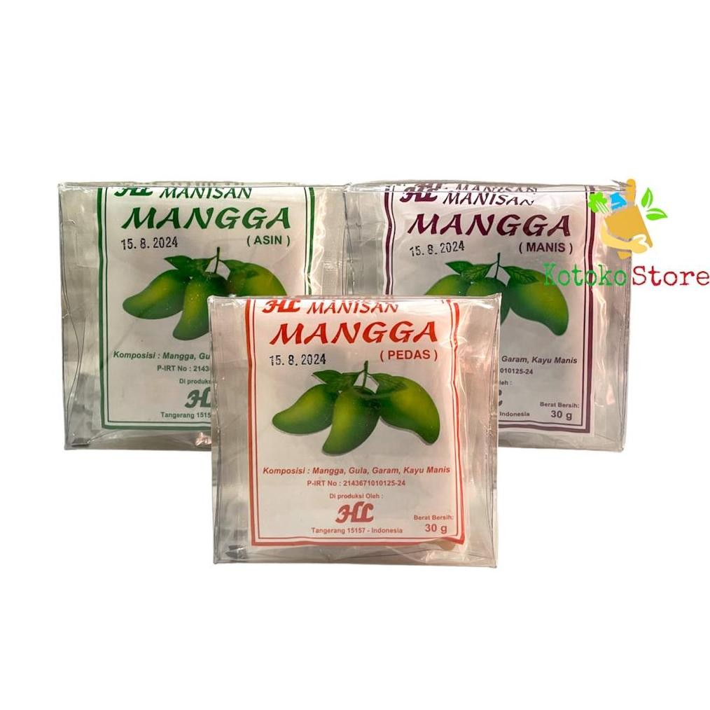 

Manisan Mangga Manalagi Pedas Manis Asin / Manisan Mangga Jadul 150gr
