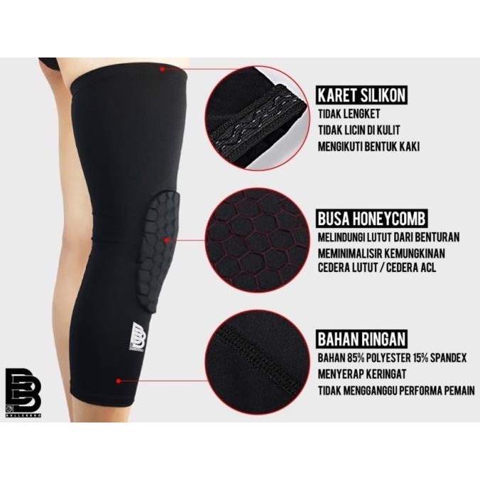 PROMO Kneepad Basket Legsleeve Pad Dekker Aksesoris Olahraga Ballerbro BB