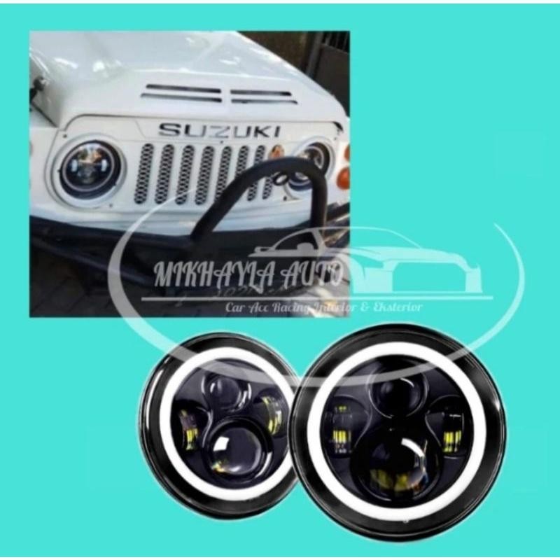 Lampu Led Headlamp 7Inch Jimny Rubicon Hardtop