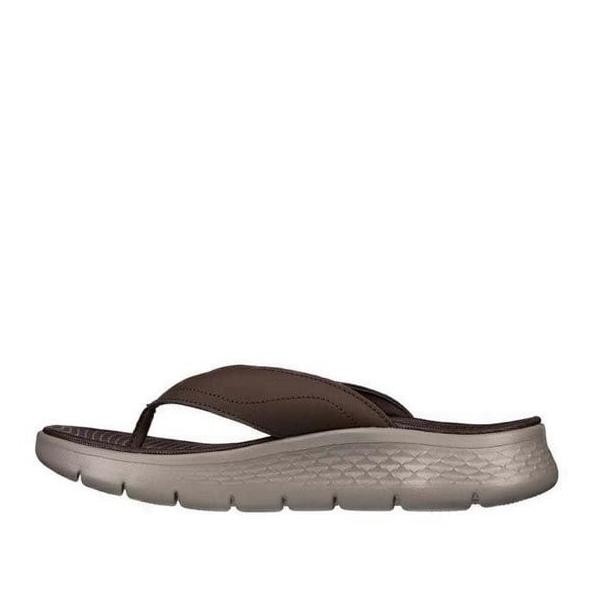 Skechers Sandal Pria Go Walk Flex Men'S Sandal - Chocolate Original Antstoree8