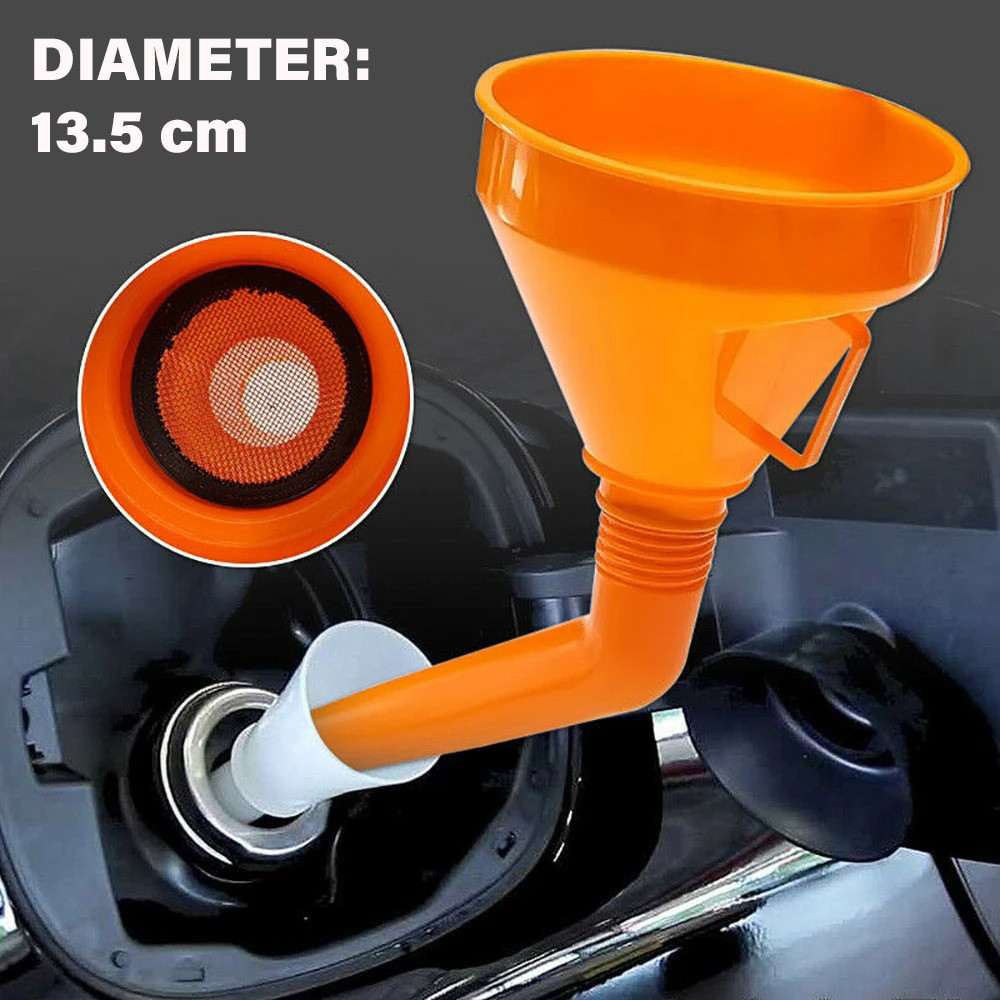 

ETRONIK WANXIA Corong Oli Bensin Minyak Motor Mobil Siku Elbow Funnel - W18