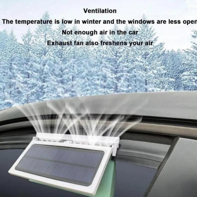 CAR COOLER SOLAR EXHAUST FAN KIPAS ANGIN HEXOS HISAP HAWA PANAS MOBIL