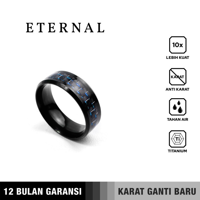 Promo Emrys Premium Ring Eternal Real Titanium Anti Karat Cincin Titanium Pr