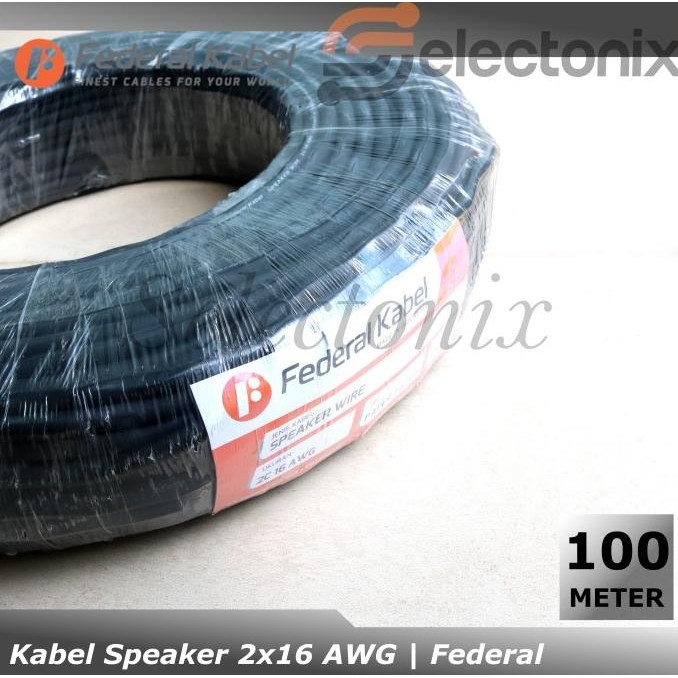 Kabel Speaker 2 x 16 AWG | Federal [100m] Terlaris