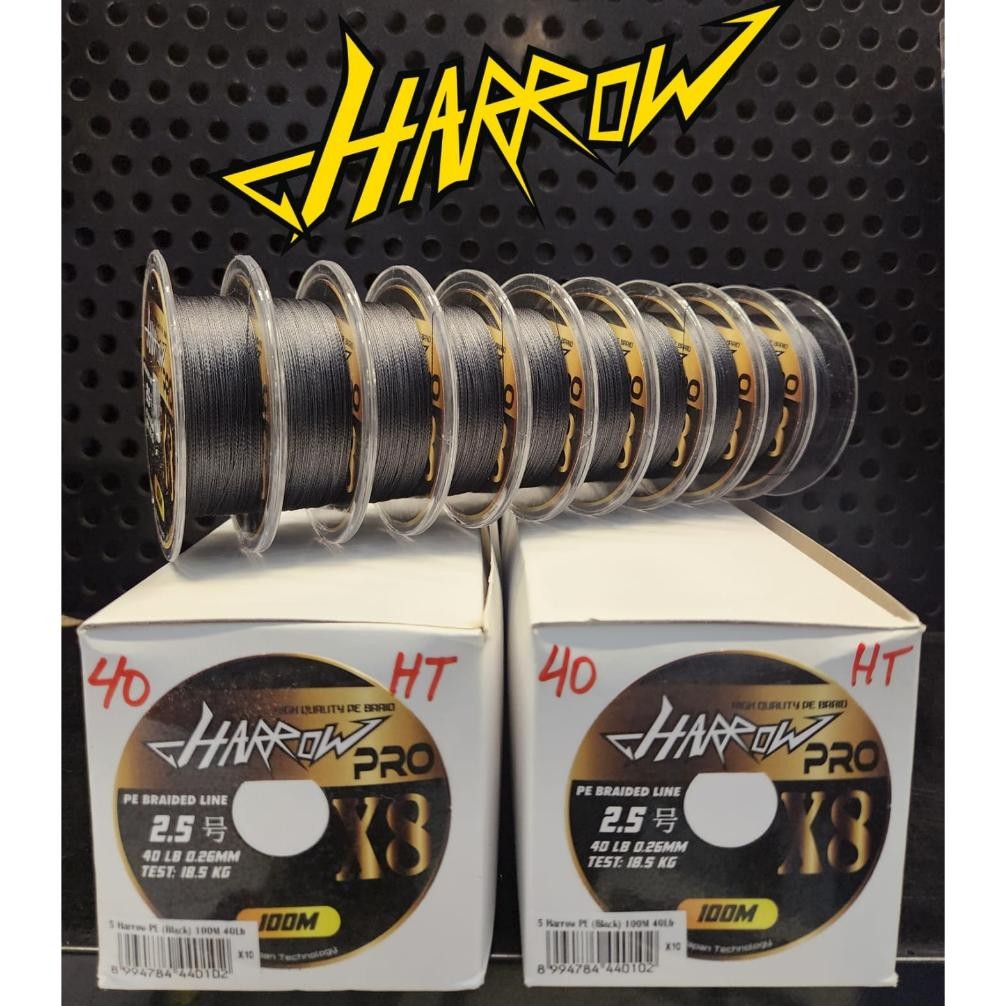 Terbaik PE. BRAIDED LINE HARROW PRO X8 - 100m Conecting