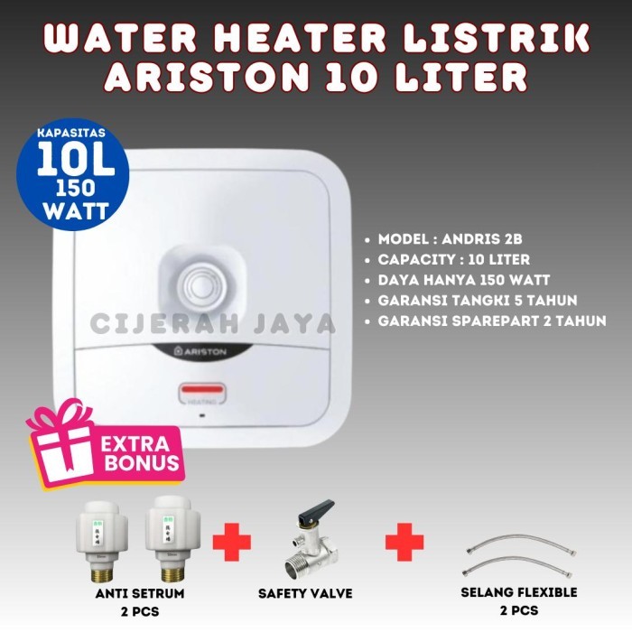 ARISTON WATER HEATER LISTRIK 15 LITER / PEMANAS AIR ARISTON LOW WATT