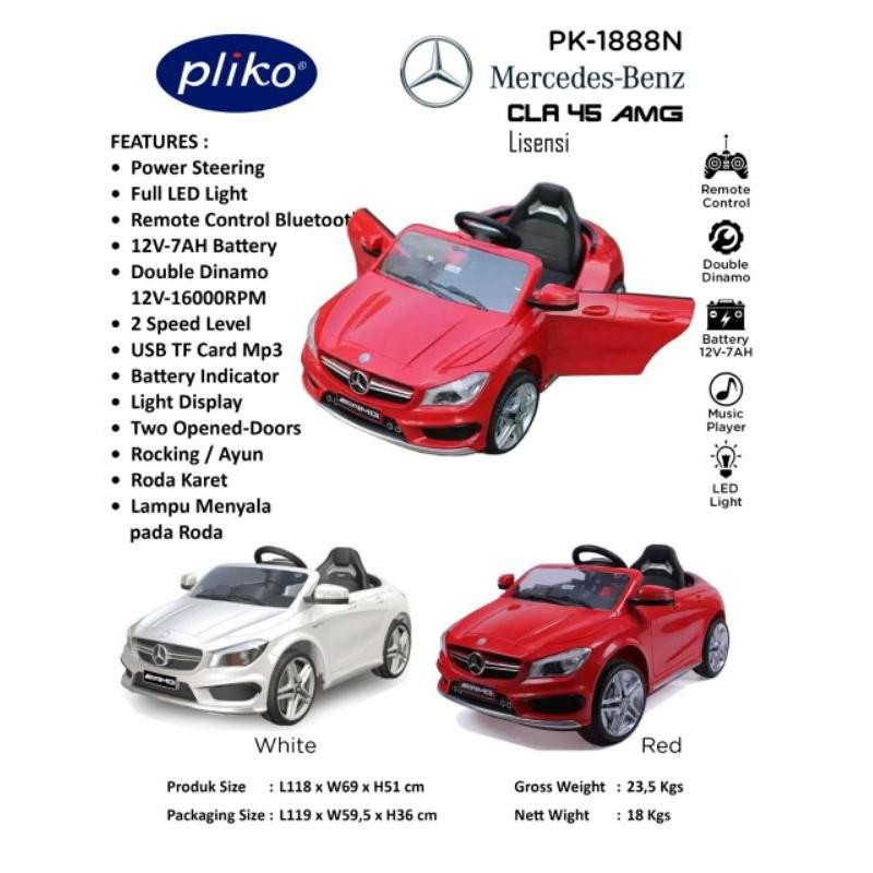 Mainan Anak Mobil Aki Mercedes Benz Cla Pk-1888N Pk1888 Pk 1888