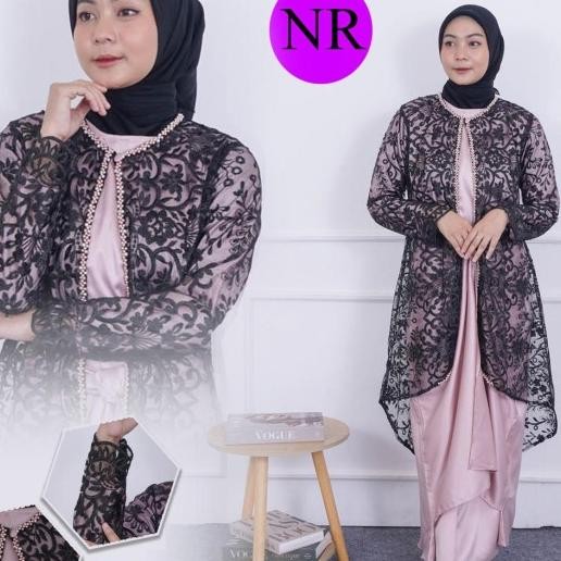 [FREE HIJAB] Yuki OneSet - Gamis Satu Setel Tunik dan Gamis Polos Bahan Satin - Gamis Wisuda - Setel