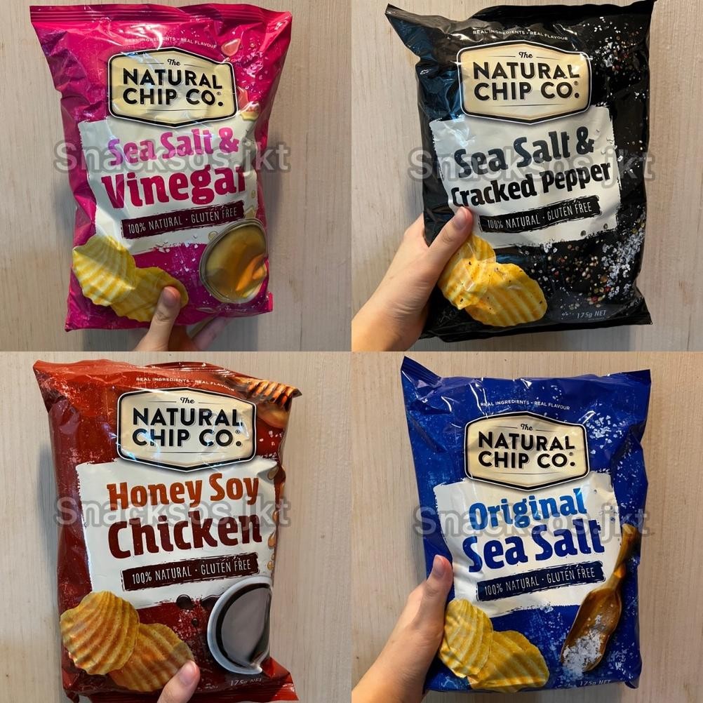 

THE NATURAL CHIP & CO SEA SALT CRACKED PEPPER / SEA SALT / SEA SALT VINEGAR / SOY CHICKEN - POTATO CHIPS