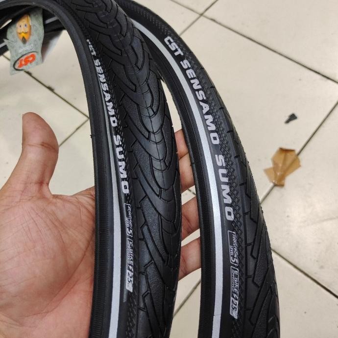 ban luar Cst 700 x 35 Sensamo Sumo List 75 PSI semi keflar ringan