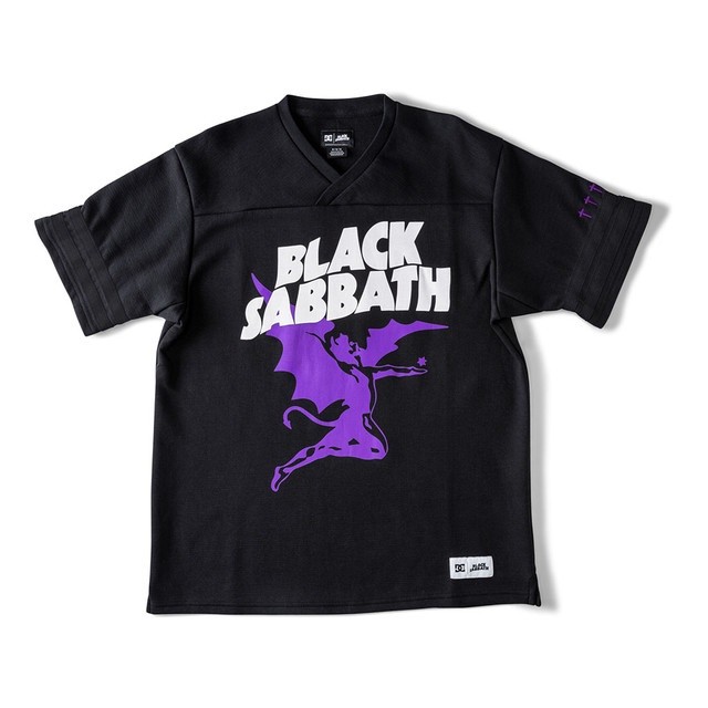 DC Shoes Men DC x Sabbath Ftbl Jersey Top Black ADYKT03196
