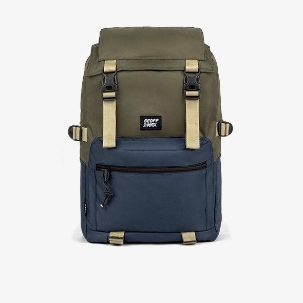 xen geoff max - almost dark olive navy | tas punggung | backpack ransel pria | tas backpack sekolah 