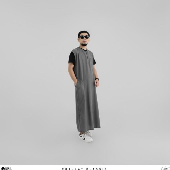 Terbaru | Jubah Rompi Gamis Rompi Pria Rojulat Classic Rosal Rompi Jubah Sholat Outer Sholat