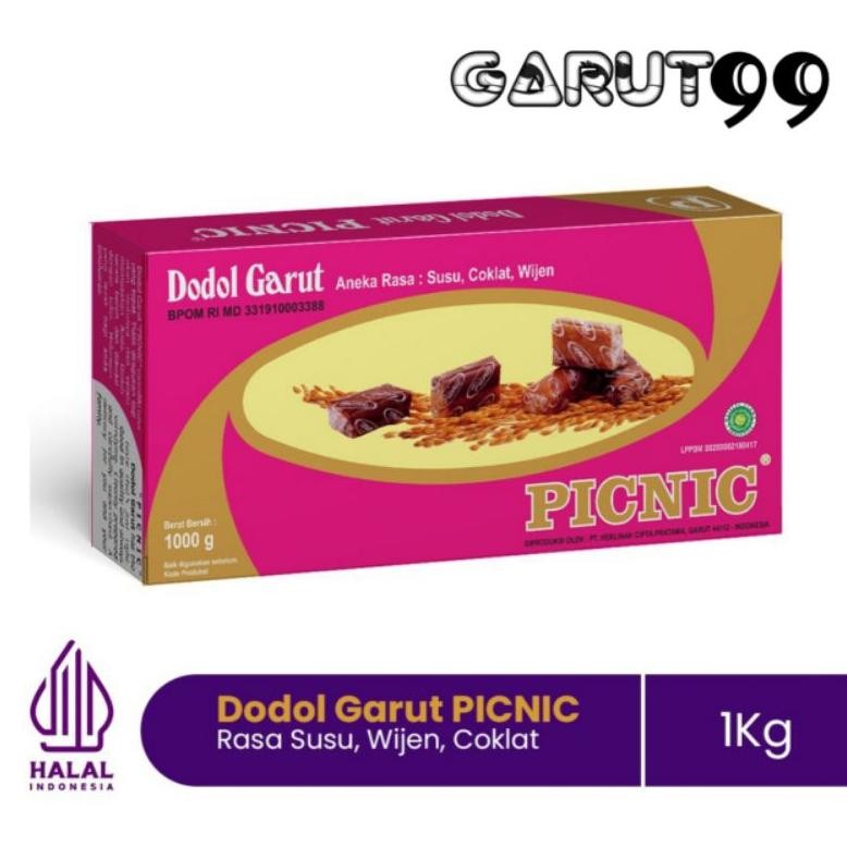 

Dodol Garut PICNIC CLASSIC 1kg / Dodol Picnic Kan Box dan Kiloan Los