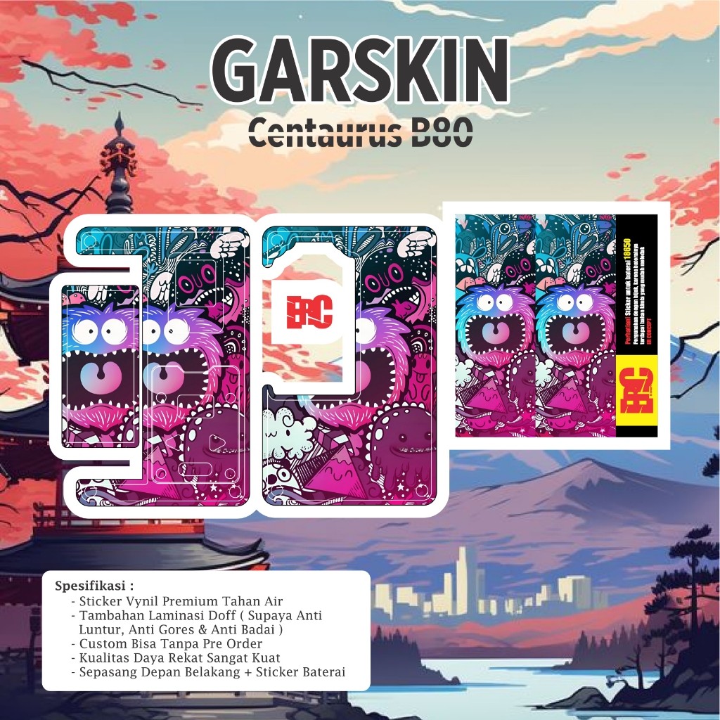 

*PromoTerjangkau* E2r Creative Jual Sicentaurus B80 Garskin Wrap Stiker Premium / X Casing Case COD