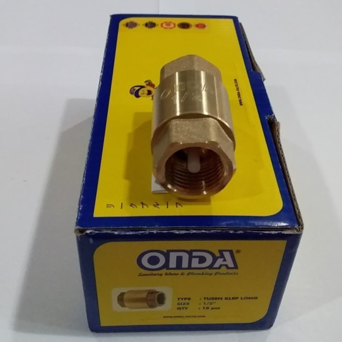 Tusen Klep Kuningan ONDA drat 1/2"inch / Tusen klep kuningan