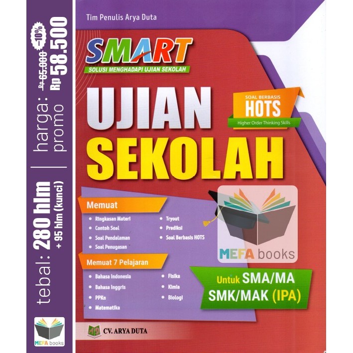 

Buku Bank Soal SMART UJIAN SEKOLAH SD SMP SMA Terbaru CV Arya Duta